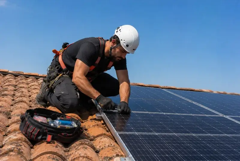 Maintenance et monitoring de panneaux solaires à la Limouzinière